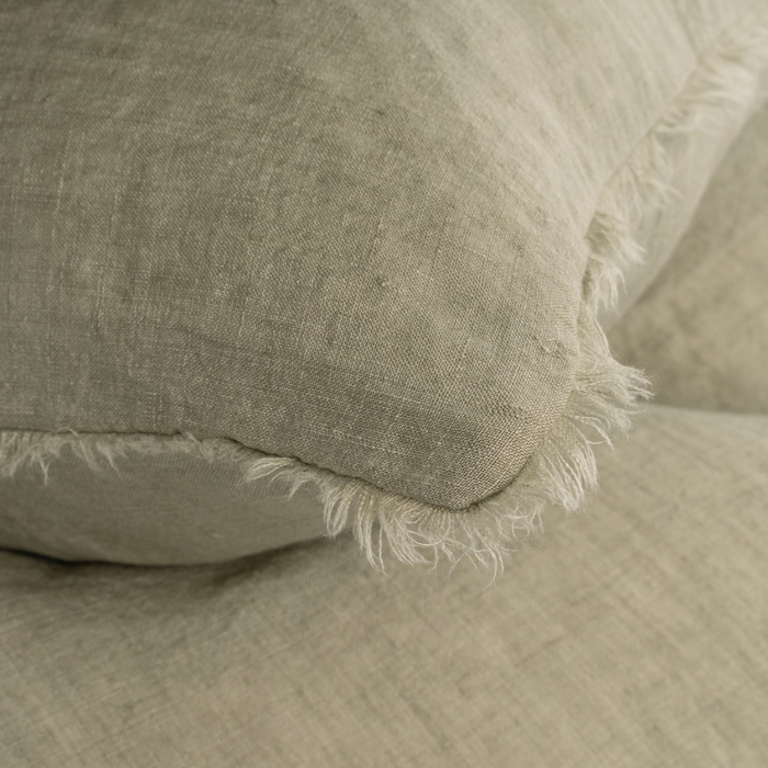 Lina Linen Duvet Set King - Sand