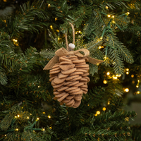 Layered Felt Pinecone Ornament