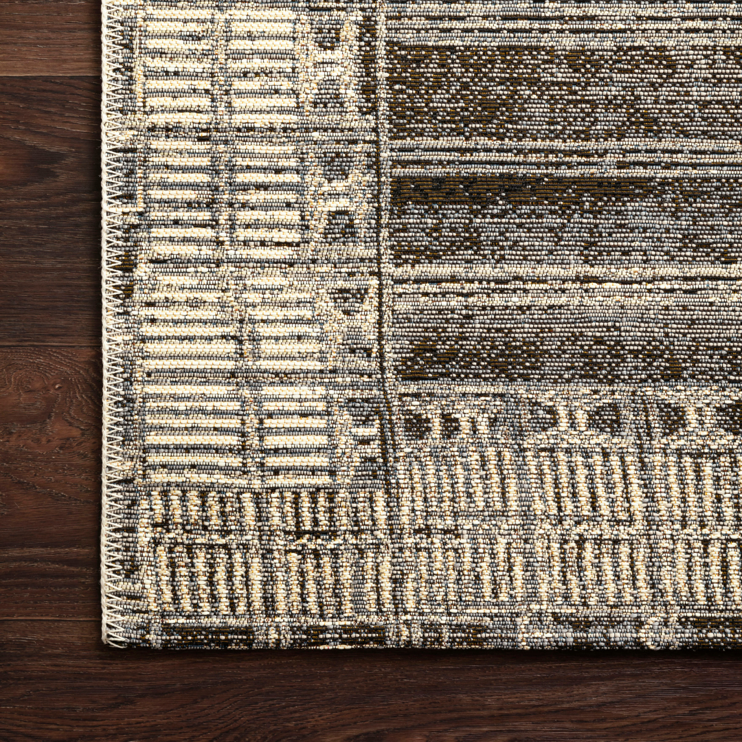Mika MIK-07 Charcoal / Ivory (Indoor/Outdoor Rug)