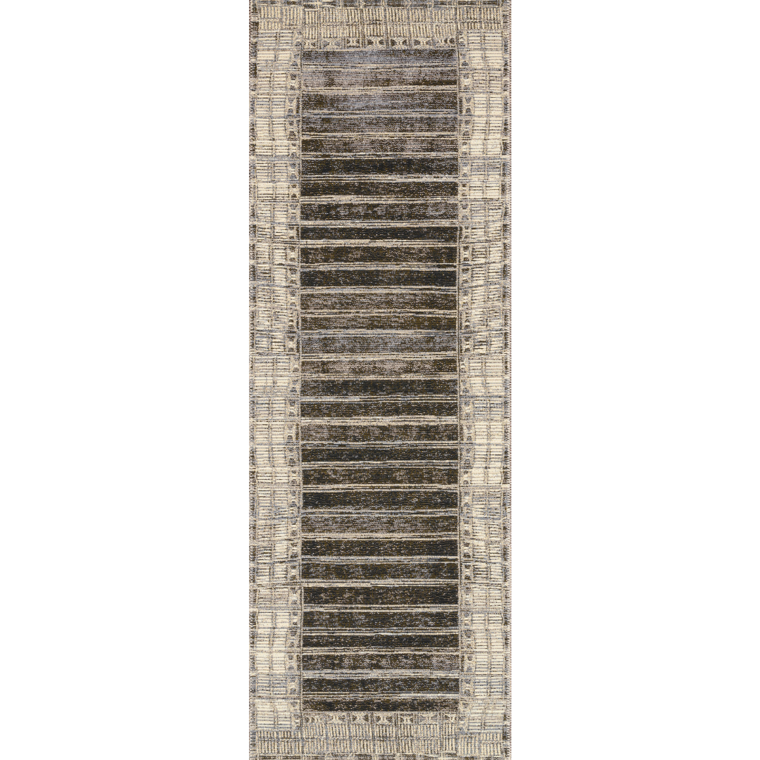 Mika MIK-07 Charcoal / Ivory (Indoor/Outdoor Rug)