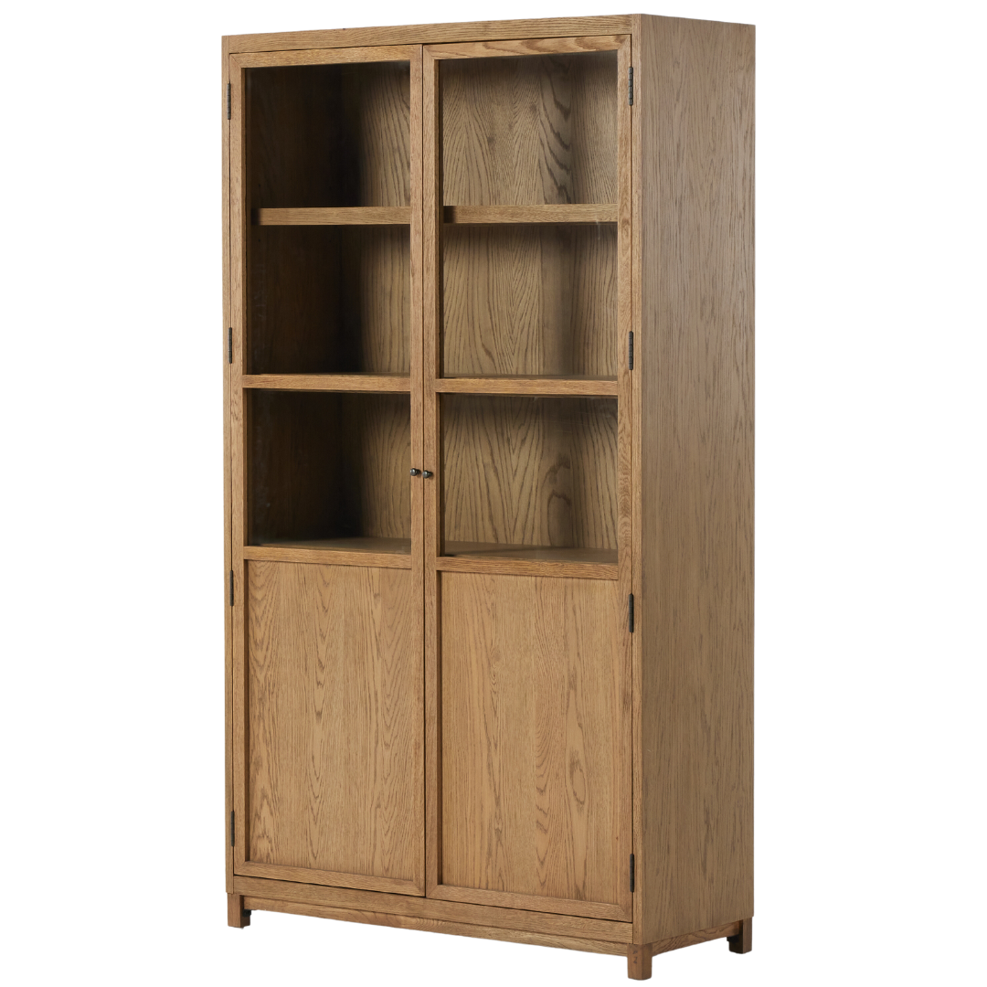 Miley Panel & Glass Door Cabinet