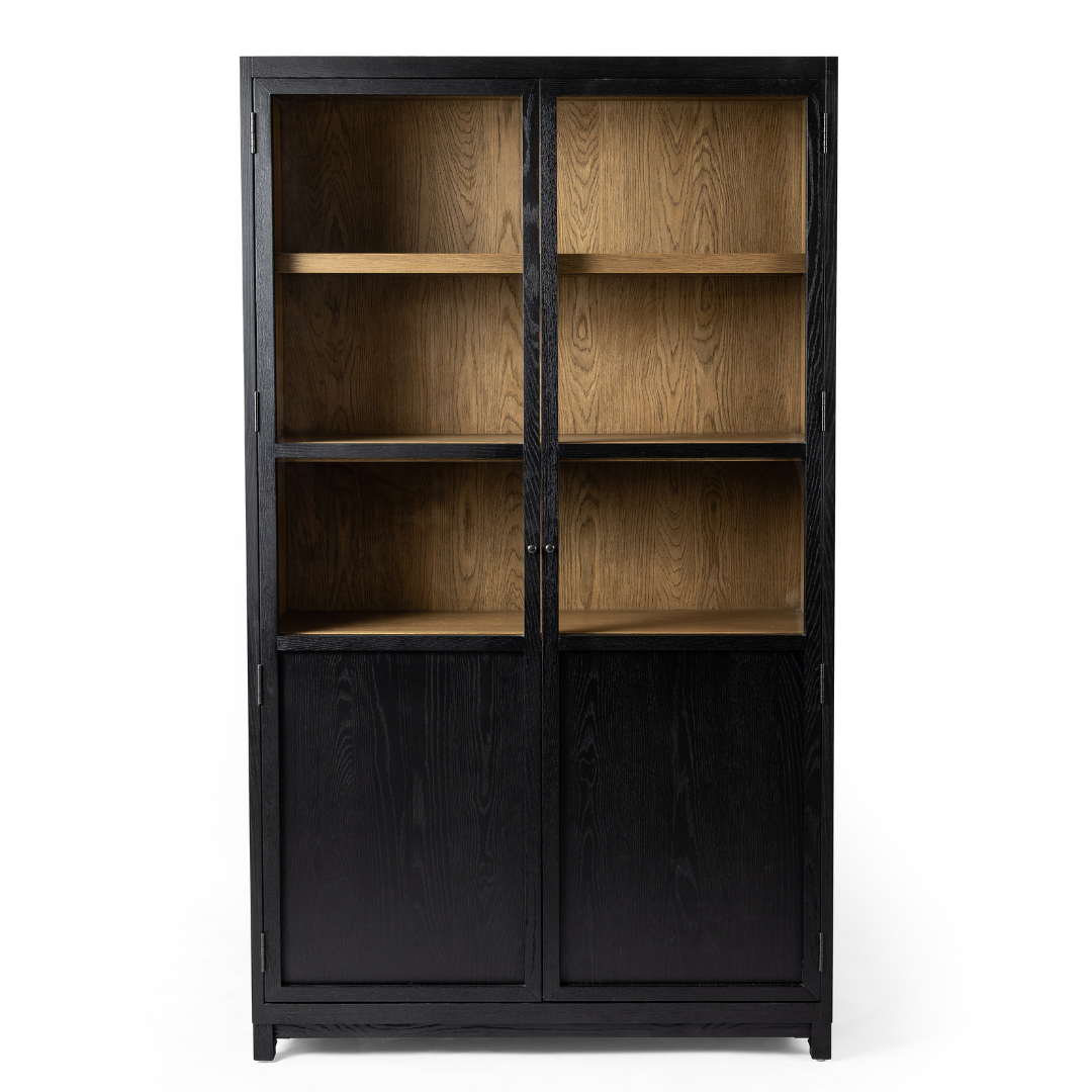 Miley Panel & Glass Door Cabinet