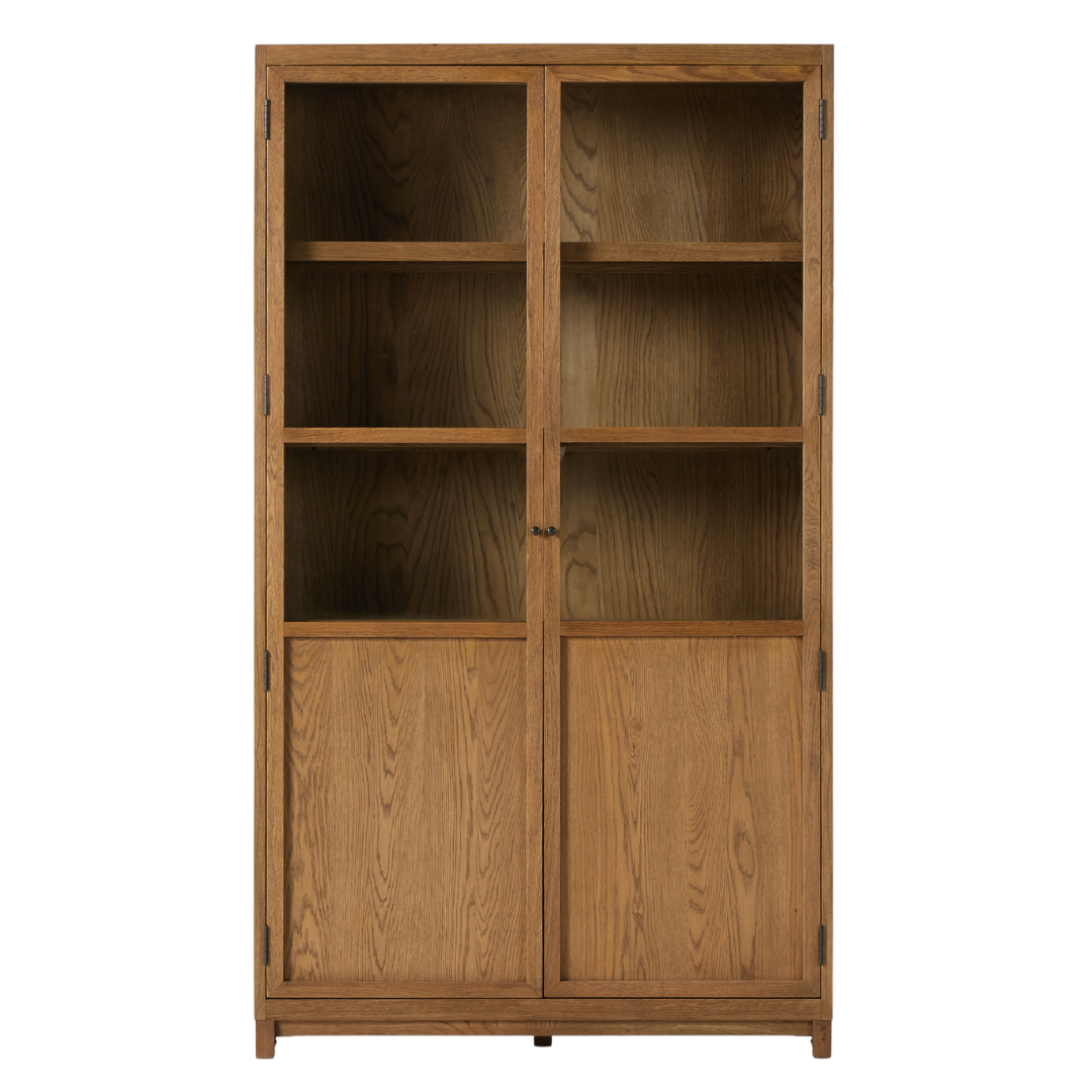 Miley Panel & Glass Door Cabinet