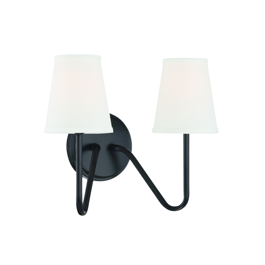 Minimalist 2-Light Wall Sconce