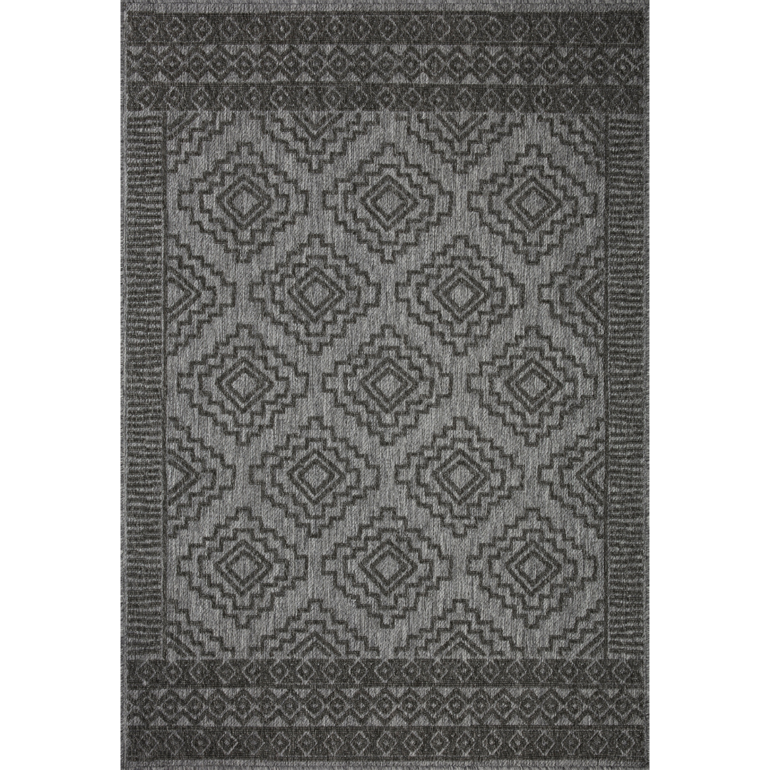 Rainier RAI-06 Grey / Charcoal (Indoor/Outdoor Rug)