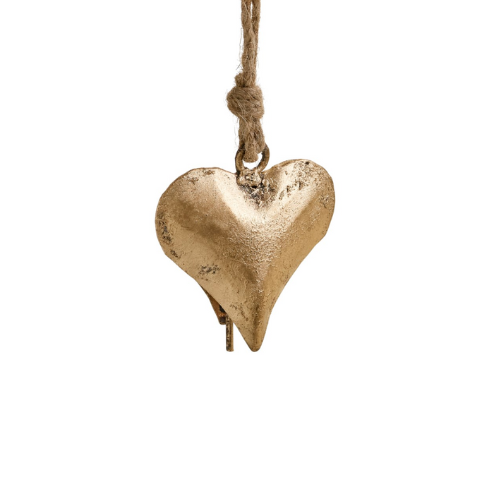 Gold Iron Heart Ornament