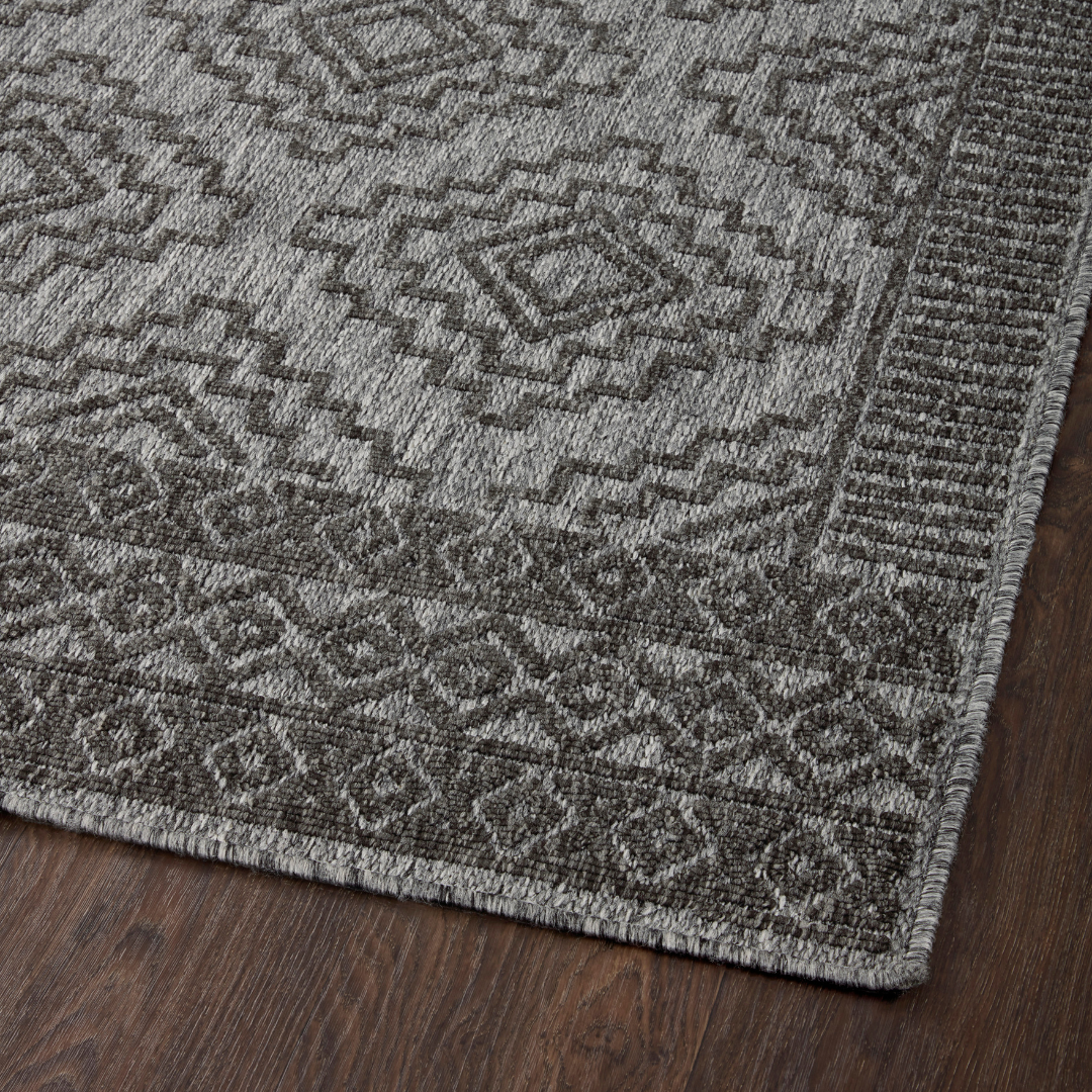 Rainier RAI-06 Grey / Charcoal (Indoor/Outdoor Rug)
