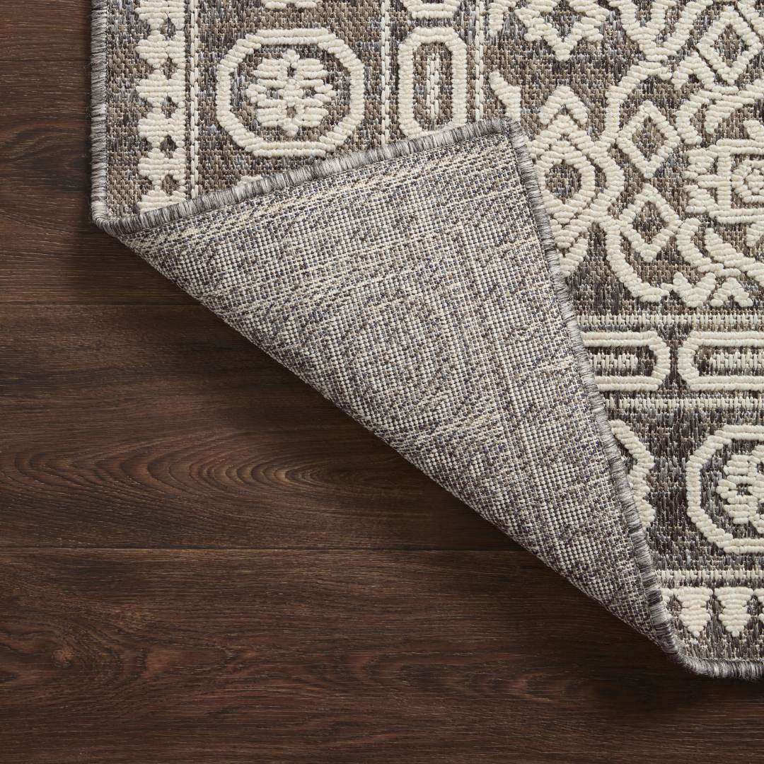 Rainier RAI-02 Pebble / Ivory (Indoor/Outdoor Rug)