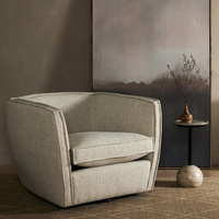 Roman Swivel Chair Fallon Linen