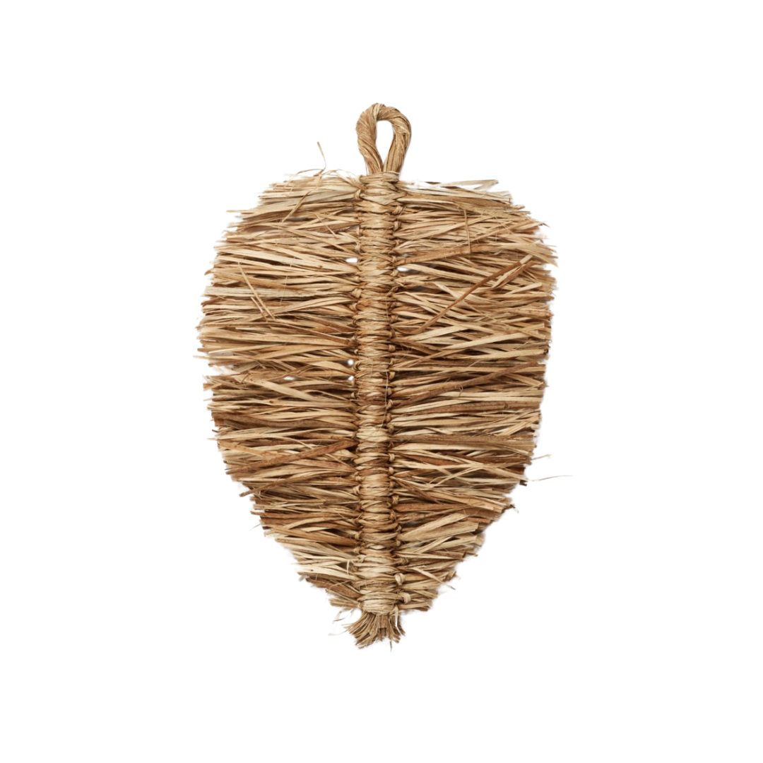 Jute Leaf Wall Decor