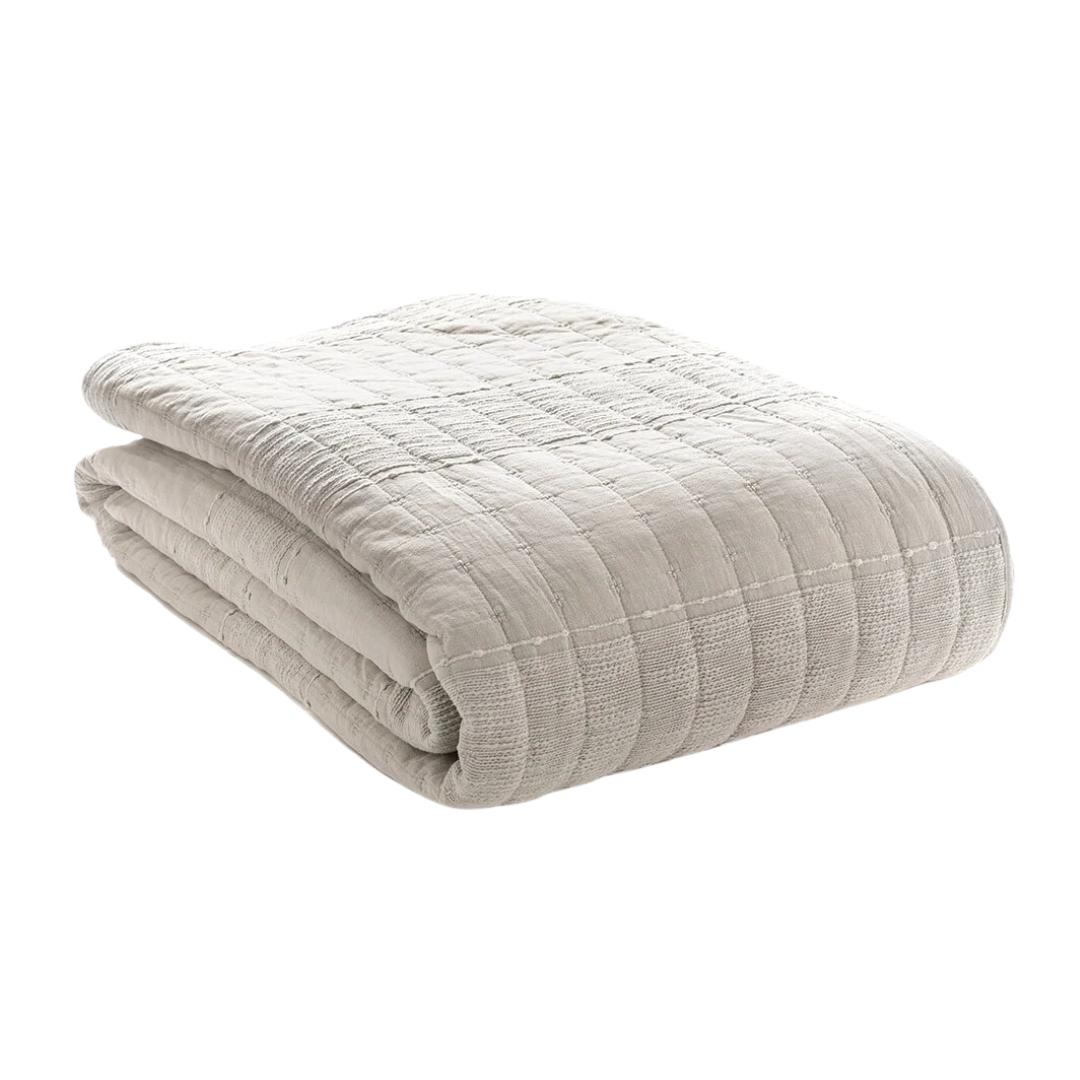 Moss Natural King Coverlet