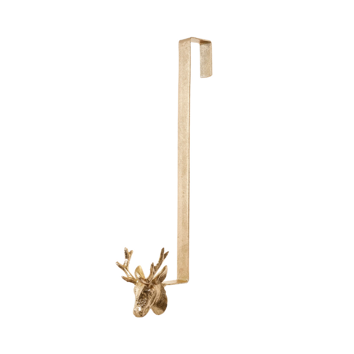 Gold Iron Deer Wreath Hanger