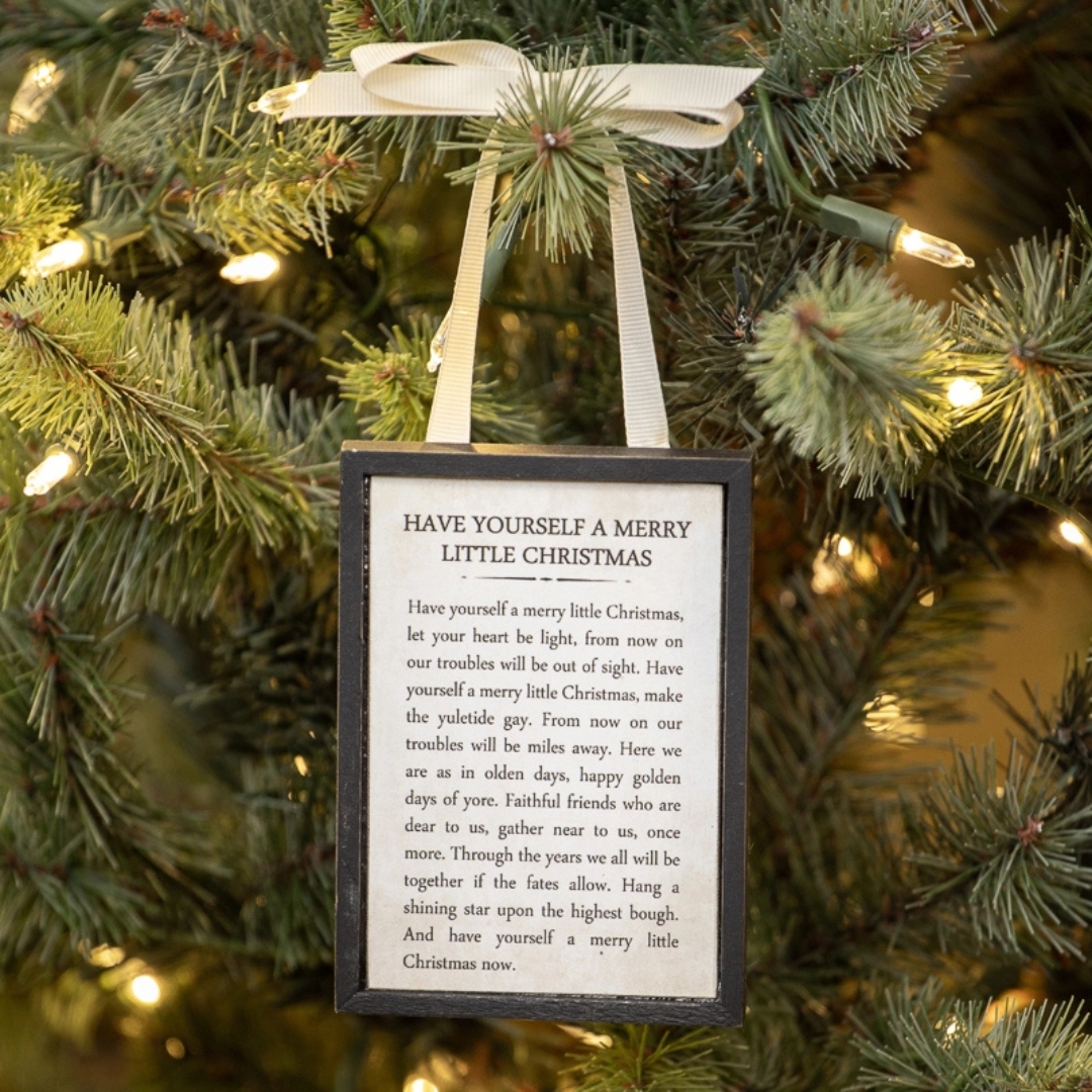 Merry Little Christmas - Sign Ornament