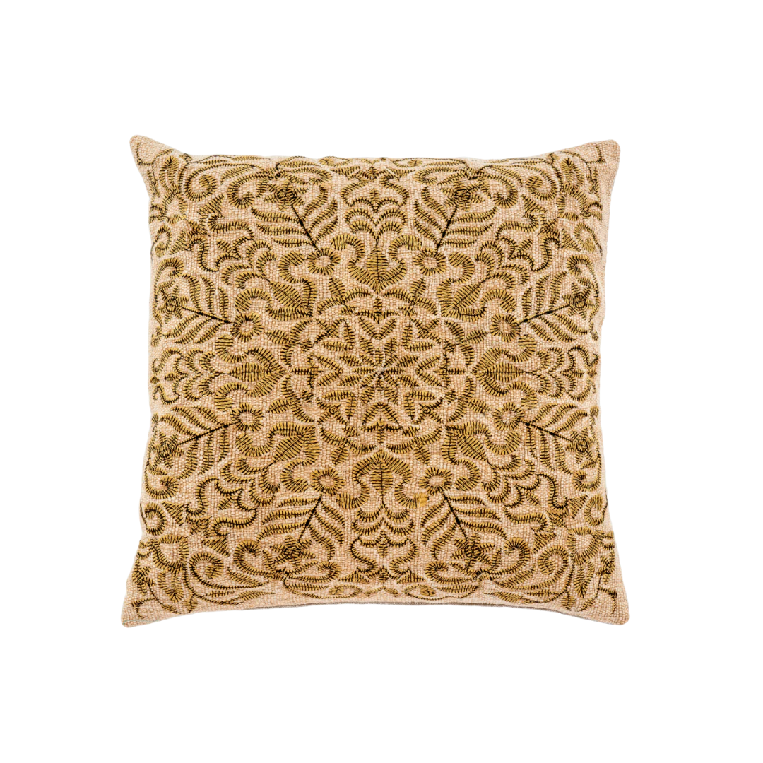 Flora Embroidered Pillow 20" x 20"