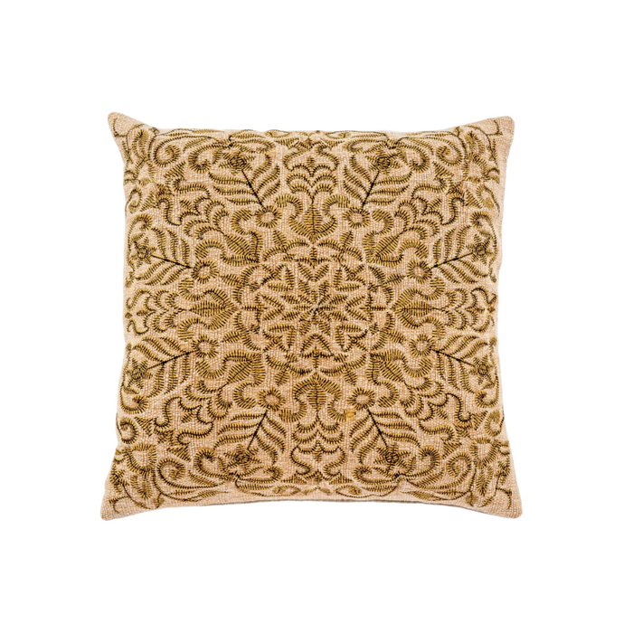 Flora Embroidered Pillow 20" x 20"