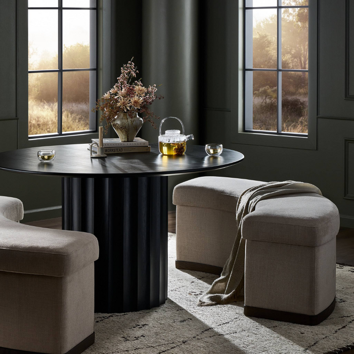 Cedric Curved Dining Bench