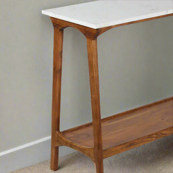 Aimon Marble Top Console Table