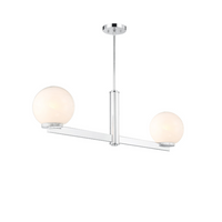 Art Deco 2-Light Linear Chandelier