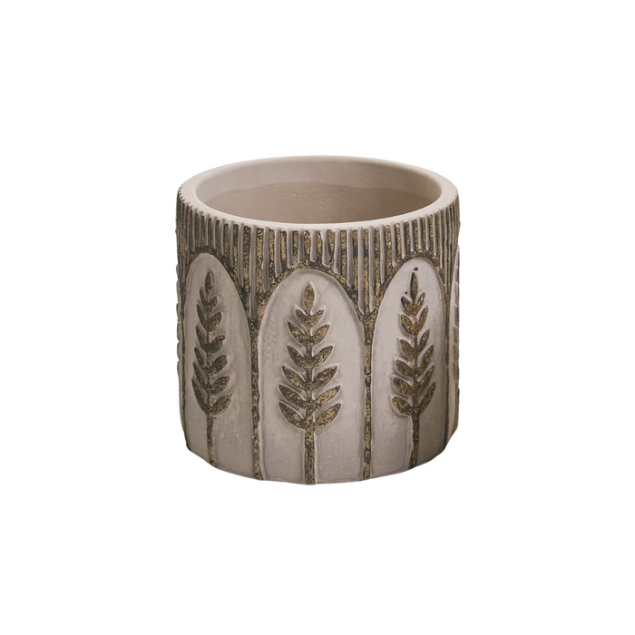 Pine Branch Cement Planter