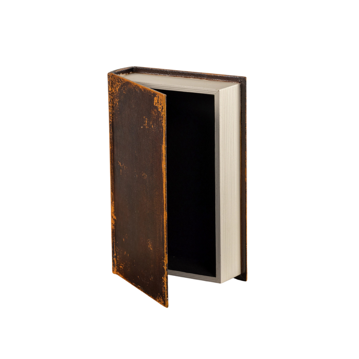 8" Brown Vintage Book Box
