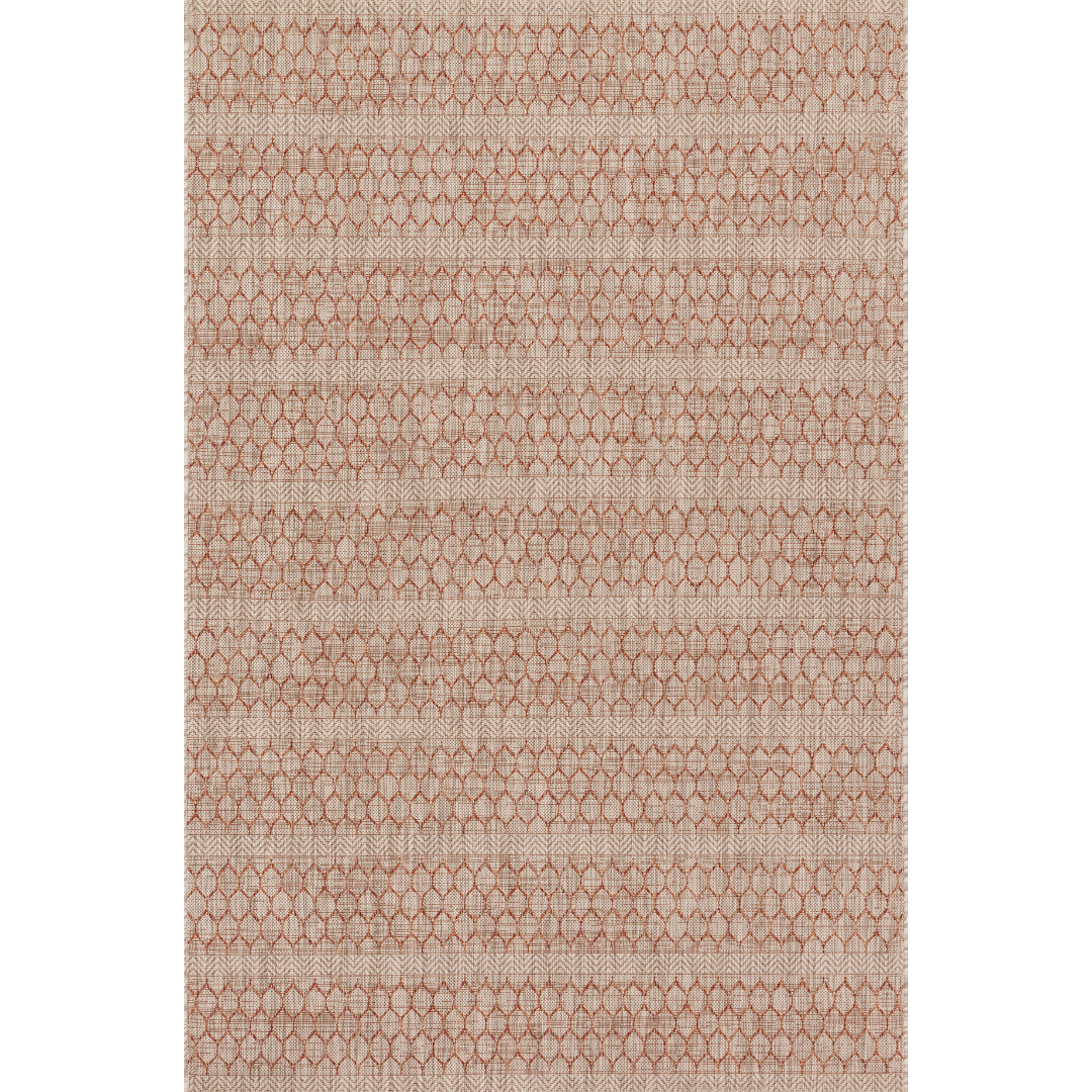 Isle IE-01 Beige / Rust (Indoor/Outdoor Rug)