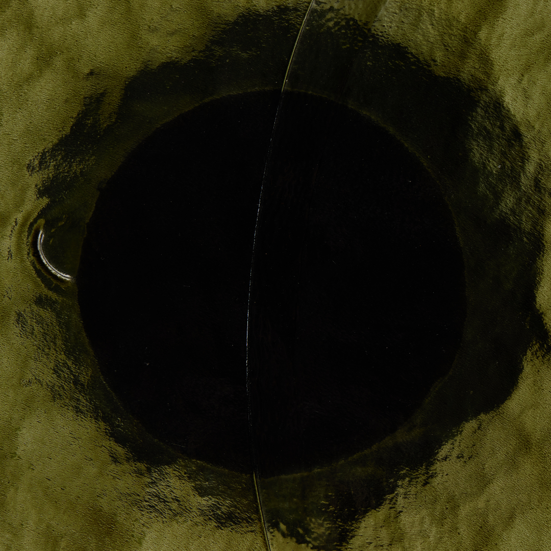 Zeva End Table - Moss Glass Top