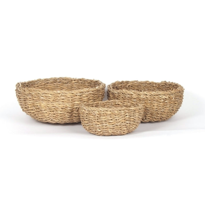 Round Seagrass Bowls