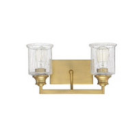 Hampton Warm Brass 2 Light Bath