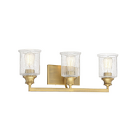 Hampton Warm Brass 3 Light Bath