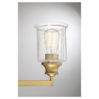 Hampton Warm Brass 3 Light Bath