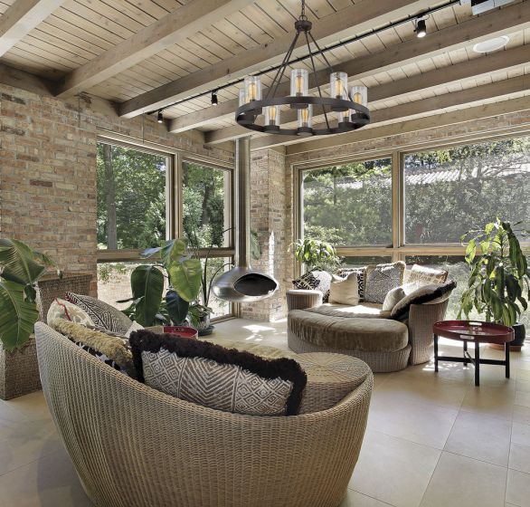 Inman 8 Light Outdoor Chandelier