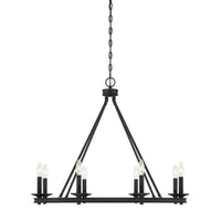 Middleton 8 Light Chandelier Matte Black