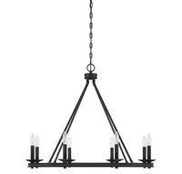 Middleton 8 Light Chandelier Matte Black