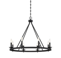 Middleton 8 Light Chandelier Matte Black