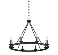 Middleton 8 Light Chandelier Matte Black