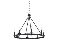 Middleton 8 Light Chandelier Matte Black