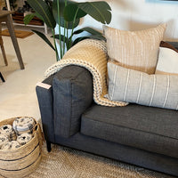 Cream Chunky Knit Throw
