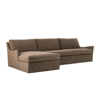 Monette Slipcover 2-PC Sectional [in Broadway Coffee]