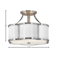 Chance 14.25" Semi-Flush Mount