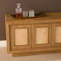 Valterra 6-Door Media Console /w Travertine