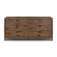 Gael 6 Drawer Dresser - Weathered Oak