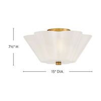 Honey 15" Semi-Flush Mount