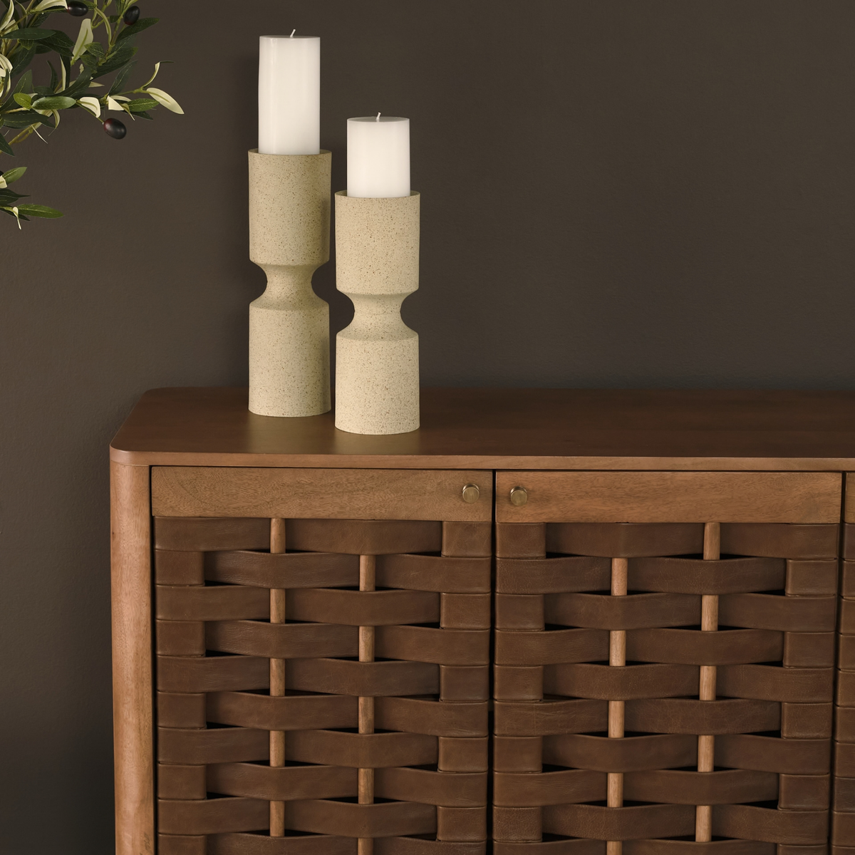 Wexlan Sideboard /w Woven Leather