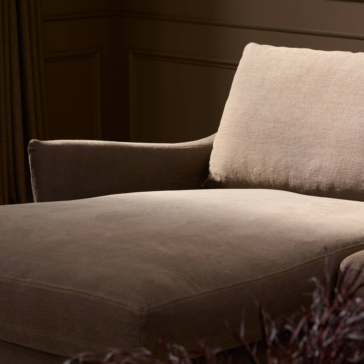 Monette Slipcover 2-PC Sectional [in Broadway Coffee]