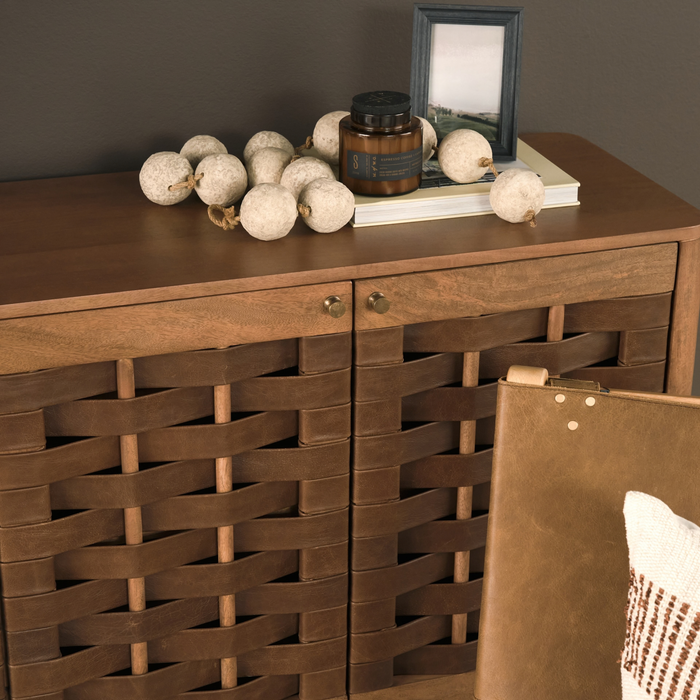Wexlan Sideboard /w Woven Leather