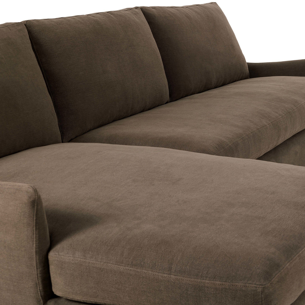 Monette Slipcover 2-PC Sectional [in Broadway Coffee]