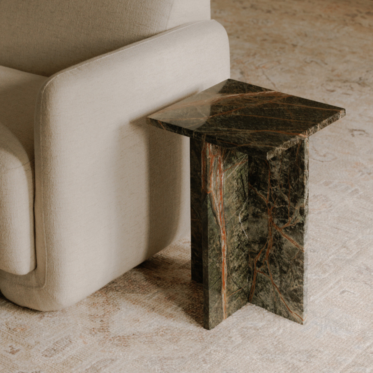 Beatrix Marble Accent Table