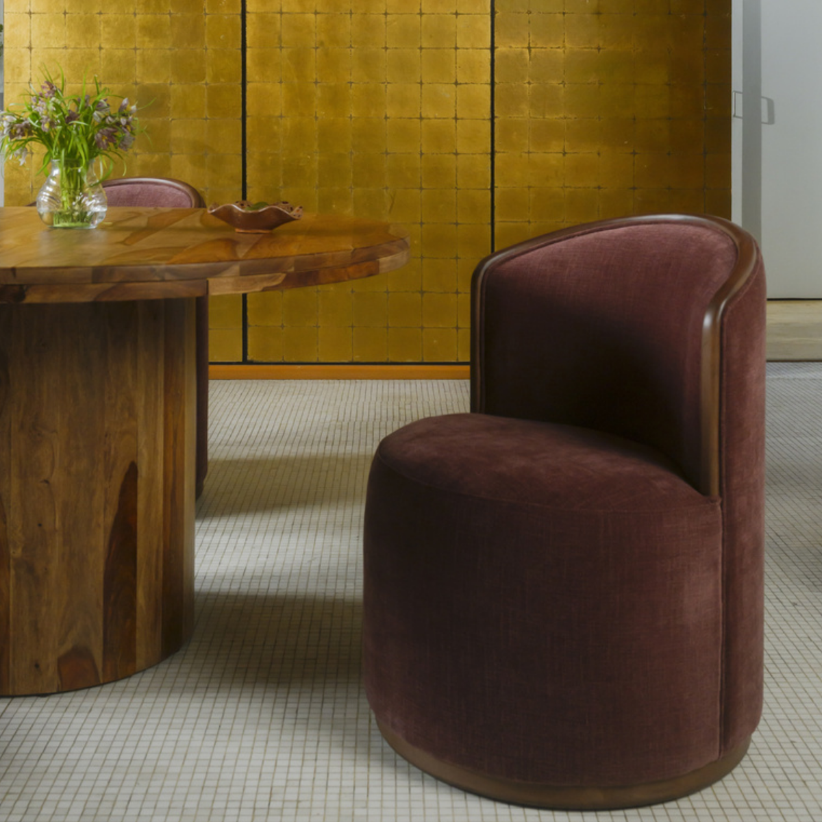 Rebecca Swivel Dining Chair