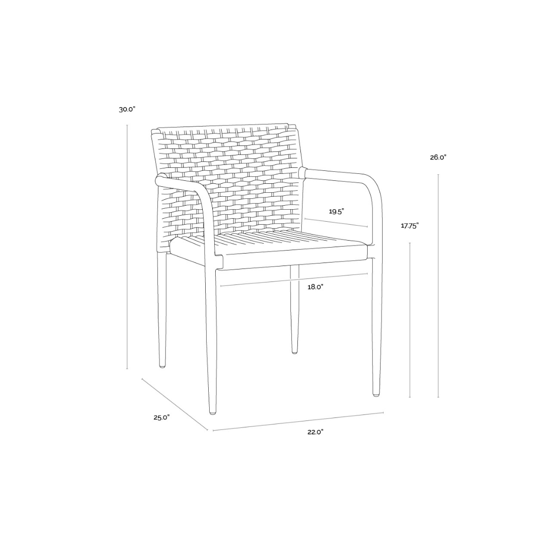 Callan Outdoor Stackable Dining Chair