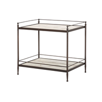 Eisen Nightstand [Striated Marble]